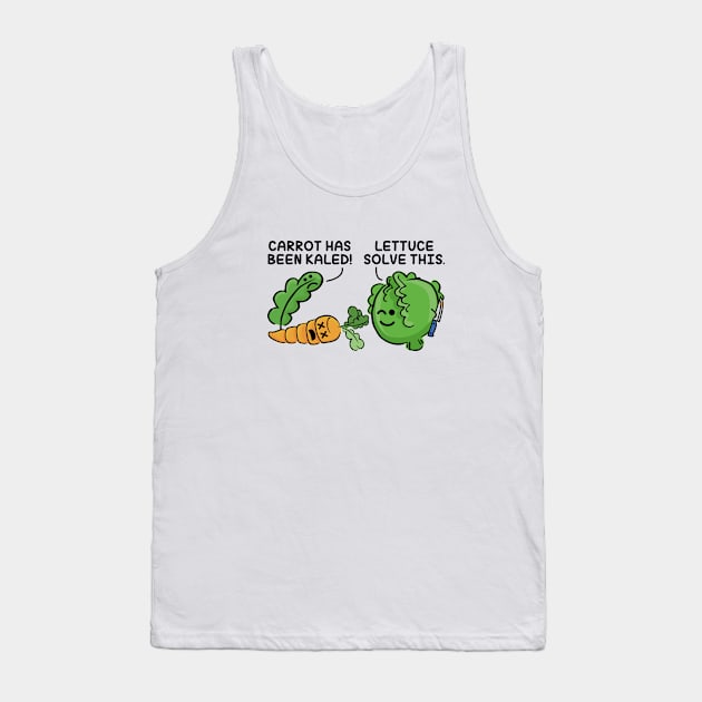 Lettuce Solve This Tank Top by VectorPlanet